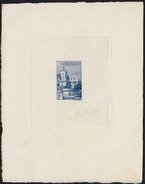 MONACO 1939. Flag Big Old Castle 1F SIGNATURES PROOF [épreuve Prueba Druckprobe] - Variétés