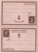 LBR38 - ITALIE EP CPRP DE 1874 - Stamped Stationery