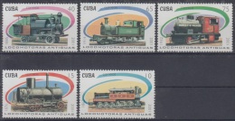 2001.38- * CUBA 2001. MNH. LOCOMOTORAS ANTIGUAS. FERROCARRIL. RAILROAD. RAILWAYS. LOCOMOTIVE. TRAIN. - Nuovi