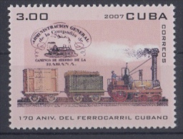2007.223 CUBA 2007. MNH. 170 ANIV FERROCARRILES. RAILROAD. RAILWAY. TRAIN. TRAIN. LOCOMOTIVE. - Unused Stamps