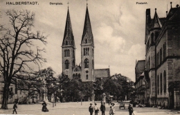Halberstadt, Domplatz, Postamt, Um 1910/20 - Halberstadt