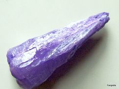 1 Pointe De Quartz Pierre Semi-précieuse Violet Parme Free-form Environ 44x18x15mm   Très Belle Pièce à Décliner Selon V - Perles