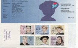 Finnland 1992 MH 30 "bedeutende Frauen", Postfrisch; Booklet "Famous Women" MNH - Carnets