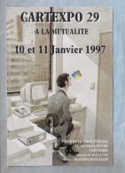 Carte Salon -  (Veyron) - Carexpo 29 - A La Mutualité - 10 Et 11 Janvier 1997 - Bourses & Salons De Collections