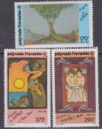 Polynésie N° 368 / 70 XX  Légendes Polynésiennes, Les 3 Valeurs  Sans Charnière, TB - Unused Stamps