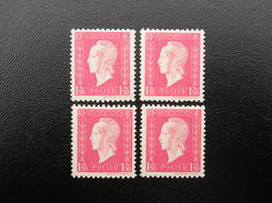 691  Lot De 4 Marianne De Dulac  NEUF ** (variété Décentré) - 1944-45 Marianne De Dulac