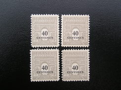 703 Lot De 4 Arc De Triomphe  NEUF ** (variété Décentré) - 1944-45 Arc Of Triomphe