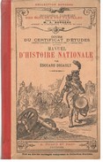 LIVRE SCOLAIRE : MANUEL D'HISTOIRE NATIONALE EDOUARD DRIAULT - 6-12 Years Old