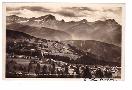 Suisse Vaud Chesieres Villars Muverans Et Les Dents De Morcles Cachet Chesieres 1934 + Timbre Edit Perrochet 4936 - Morcles