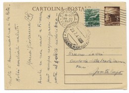 Firenze Montelupo Fiorentino Affrancatura 3 Lire Con Supplemento 1 Lira 1947 - 1946-60: Poststempel