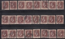 3d X 24, New Zealand Used KGV Series, 1915, Stock Lot, Good Study Meterials, As Scan - Oblitérés