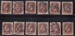 3d X 10, New Zealand Used KGV Series, 1915, Stock Lot, Good Study Meterials, As Scan - Usati