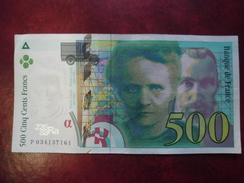 FAY 76/02 - 500 FRANCS PIERRE ET MARIE CURIE - 1995  SUP - P 034137161 - 500 F 1994-2000 ''Pierre Et Marie Curie''