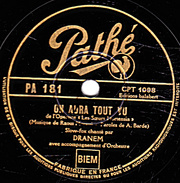 78 T. - 25 Cm - état TB - DRAMEN - ON AURA TOUT VU - SI L'ON PENSAIT A CA - 78 T - Disques Pour Gramophone