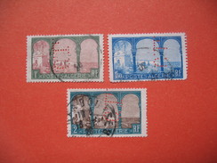 Perforé  Perfin  Algérie ,  Lot De Timbre Perforé De Perforation : CL13    à Voir - Used Stamps