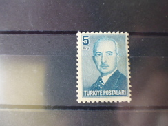 TURQUIE YVERT N°1065 SANS COLLE - Unused Stamps