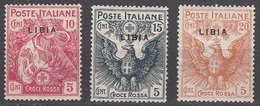 Italy, Libya Colony 1915-16 Mint Mounted, Sc# B1-B3 - Libyen