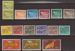 Ireland 1968-70 Full Set, Mint No Hinge, Sc# 250-265 - Ongebruikt