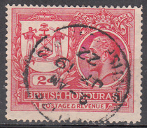 BRITISH HONDURAS      SCOTT NO. 89    USED      YEAR  1921 - Honduras Britannico (...-1970)