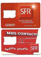 @+ Lot De 2 Cartes GSM - SIM - SFR France (sans Puce) - Per Cellulari (telefonini/schede SIM)