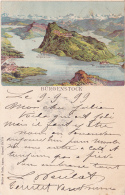 Bürgenstock - Illustration Du Panorama Avec Indications Imprimées - Circulé 1899 - Other & Unclassified