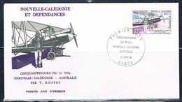 1981  50 Jahre Luftpostverbindung Mit Australien - Lettres & Documents