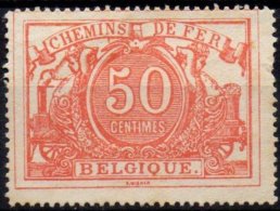 BELGIQUE - Chemins De Fer - 50 C. De 1882/94 Neuf - Ungebraucht