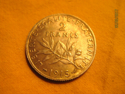 France: 2 Francs 1915 - 2 Francs