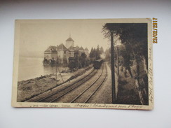 Lac Leman Chillon  RAILWAY TRAIN  1911 CHARDONNE TO RUSSIA BELARUS VITEBSK ZARECHYE   , OLD POSTCARD  ,  0 - Chardonne