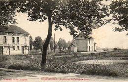 CPA - CHANTEHEUX (54) - Aspect Du Café De La Gare Et De La Gare En 1917 - Other Municipalities