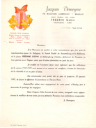 Factuur Facture - Lettre Pub Reclame Patisserie - Jacques Demeyere Bruxelles - Fredrik Gedin Halsingborg Suède - 1948 - Lebensmittel