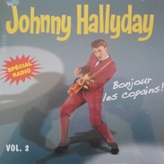 LP 25 CM (10") Johnny Hallyday / Adriano Celentano  "  Spécial Radio ! Bonjour Les Copains ! Vol. 2  " - Formatos Especiales