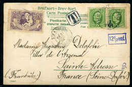 Suéde - Carte Postale De Hernôsand Pour La France En 1904 , Taxée , Vignette  Ref F397 - Covers & Documents