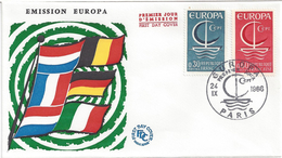 FRANCE - ENVELOPPE 1er JOUR - FDC - EUROPA CEPT 1966 - 1966