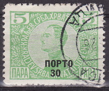 Yugoslavia Kingdom Porto 1921 Mi#52 Used TIP IV - Portomarken