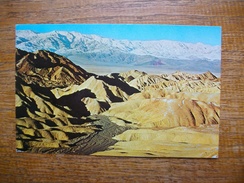 états-unis , The Badlands Of Death Valley From Zabriskie Point , Death Valley National Monument " Beau Timbre " - Death Valley