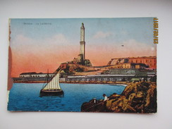Delcampe - GENOVA LANTERNA   PHARE  LEUCHTTURM  , LIGHTHOUSE    , OLD POSTCARD  ,  0 - Faros