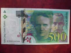 FAY 76/01 - 500 FRANCS PIERRE ET MARIE CURIE - 1994  TTB+  - H 002129799 - 500 F 1994-2000 ''Pierre Et Marie Curie''