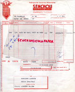 47 - CASSENEUIL -FACTURE  SENCHOU FABRIQUE DE CONSERVES ALIMENTAIRES- LE PROGRES- 1958 - 1950 - ...