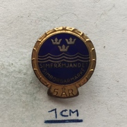 Badge (Pin) ZN004759 - Swimming Sweden Simfrämjandet 5 AR Federation / Associatiaon / Union SSF - Natation