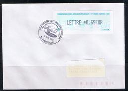 ATM, LISA1, LETTRE 0.69 EUR, Oblitérée, FDC, 19/05/2002, 75éme CONGRES DES ASSOCIATIONS PHILATELIQUES, FFAP, MARSEILLE. - 1999-2009 Illustrated Franking Labels