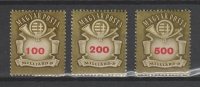 Hungary 1946. Inflation - Milliard - Complete Set MNH (**) Michel: 916-918 / 0.90 EUR - Neufs