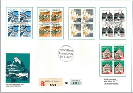 SUISSE - 2 Enveloppes FDC - Paysages - Landschatftbilder - 1973 BERNE - FDC
