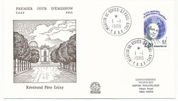 TAAF - Enveloppe FDC - 2,20 Révérend Père Lejay - Martin De Vivies St Paul Amsterdam - 1-1-1988 - FDC