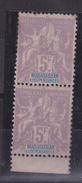 MADAGASCAR  PAIRE No 42  MH*  COTE: 80 EUROS - Unused Stamps