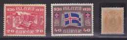 ISLANDE  MH*  COTE: 120 EUROS - Neufs