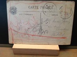 For. 10. Oblitération à étoiles De Villers En 1919. CP Près De St Dié Ruine De L'église St Michel - Fortune Cancels (1919)