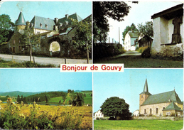 GOUVY (6670) : Bonjour De Gouvy. CPSM Multivues (4 Vues). - Gouvy