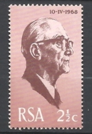 SUD AFRICA  1968 Inauguration Of President Fouche    MNH - Ongebruikt