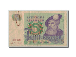 Billet, Suède, 5 Kronor, 1968, KM:51a, B+ - Sweden